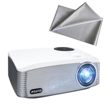 Imagem de Projetor Wzatco C6 7000 Lumens + Tela Reflexiva 100 Polegadas