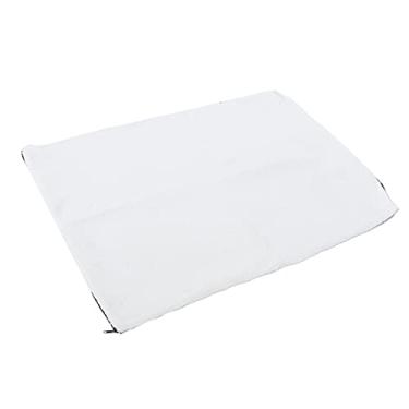 Imagem de Omabeta Almofada de aquecimento para animais de estimação antiderrapante isolamento destacável cobertor quente cama de cachorro de gato auto-aquecida para casa de estimação canil de cachorro (branco 64x49cm)