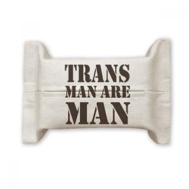 Imagem de Bolsa de linho de algodão Trans Man Support LGBT Transgênero