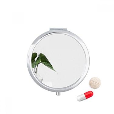 Imagem de Simpol Green Leaf Plant Nature Estojo de comprimidos com bolso para remédios