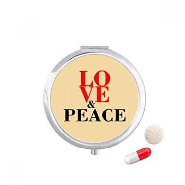 Imagem de Caixa de armazenamento de remédios Love and Peace World No War