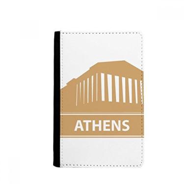 Imagem de Carteira com estampa de marco amarelo da Grécia de Atenas, porta-cartões Notecase Burse
