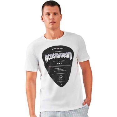 Imagem de Camiseta Acostamento Rock And Roll O23 Branco Masculino