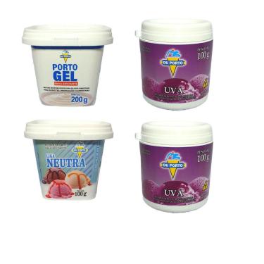 Imagem de Sorvete Kit Fazer Em Casa Emulsificante, Base, Liga Neutra
