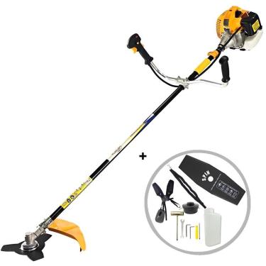 Imagem de KIT Roçadeira Profissional Vulcan VR520H 2T 52CC + Faca de Duas Pontas Furo de 25mm Tam...