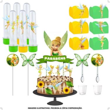 Imagem de Kit Festa #kf Tinker Bell Sininho Forminha Tubete Topper
