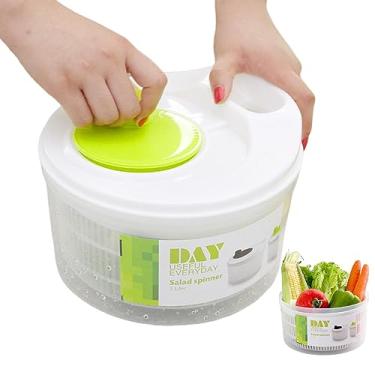 Imagem de Salad Spinner, Frutas e Lavadora de Legumes - Manual Inodoro Inofensivo Salad Spinner Com Dreno Secador de Legumes | Desidratador destacável secador de alface para cantinas salas de jantar cozinhas