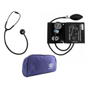 Imagem de Esfigmomanometro Inovva Plus Bic + Esteto Standard Bic (PRETO)