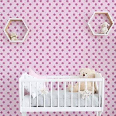 Imagem de Papel De Parede Infantil Pirulito Rosa