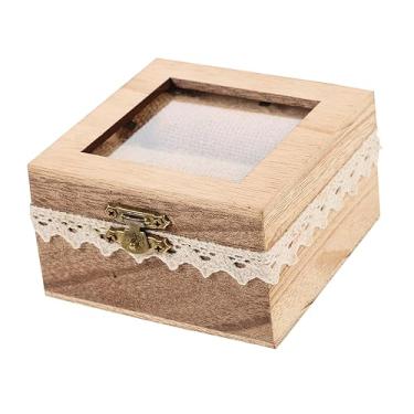 Imagem de Abaodam Caixa De Anel De Noivado Caixa De Armazenamento De Relógio Portador De Anel Suporte De Anel Suporte De Armazenamento De Anel Recipiente De Ornamento Caso De Anel De Casamento
