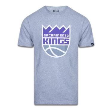 Imagem de Camiseta New Era Plus Size Regular Manga Curta Sacramento Kings Logo