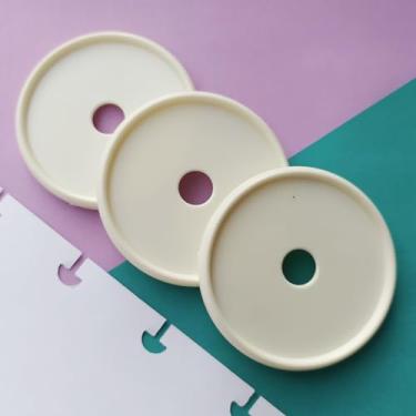 Imagem de Kit 12 Discos GG 45mm de Caderno Infinito Sistema Inteligente Amor Infinito Cadernos - Circulo (Off White)