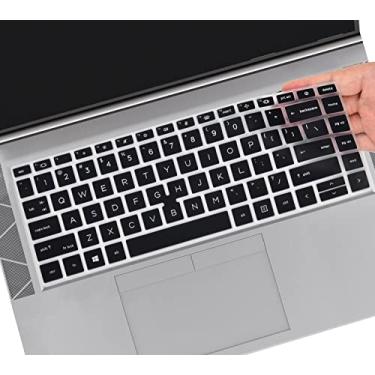 Imagem de CaseBuy Capa de teclado para notebook HP EliteBook 840 G7 G8 de 14 polegadas e notebook HP EliteBook 845 G7 G8 de 14 polegadas com ponto, capa protetora para teclado HP EliteBook, preta