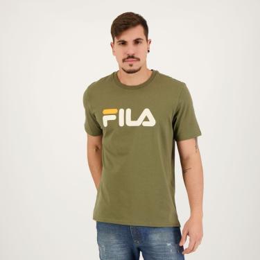 Imagem de Camiseta Fila Letter Premium III Verde-Masculino