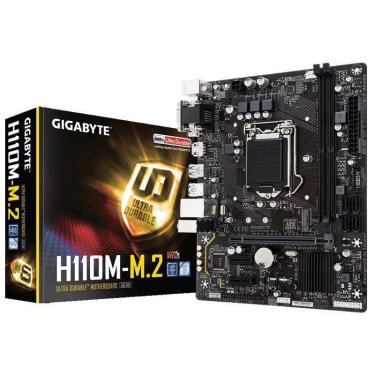 Imagem de Placa Mae lga 1151 intel Gigabyte GA-H110M-M.2 matx DDR4 2400MHZ M.2 hdmi USB 3.1