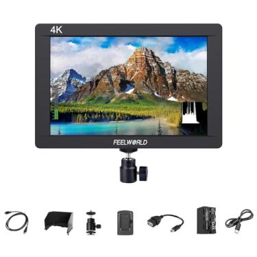 Imagem de FEELWORLD Monitor de câmera FW703 com bateria de 4400 mAh