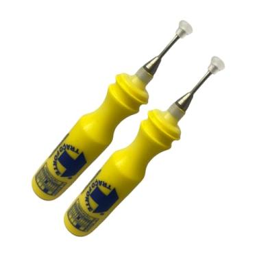Imagem de Kit 2 Tinta Lacre Marcador Caneta Bisnaga Para Parafusos Peças Industrial 2Cm (Amarelo)