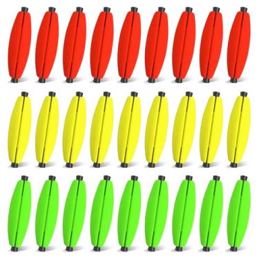 Imagem de YOTO Boias de pesca com fenda para peixe-gato. Bobber de espuma de charuto de pesca para equipamento de santee. 1,12,7 cm, 5 cm, 6,3 cm, 7,6 cm