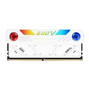 Imagem de Memória Ram Geil EVO V 16GB Ddr5 RGB 6000 Mhz Branca - GESW516GB6000C38BSC