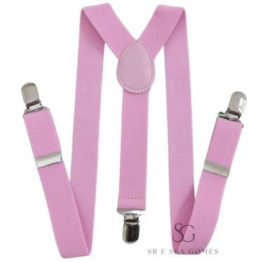 Imagem de Suspensório Rosa Claro Infantil Para Pajens e Eventos - Hero Men