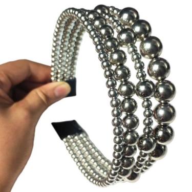 Imagem de Tiara Pérola Marília Mendonça Arquinho Luxo Perolas 4 em 1 - Wave Shop