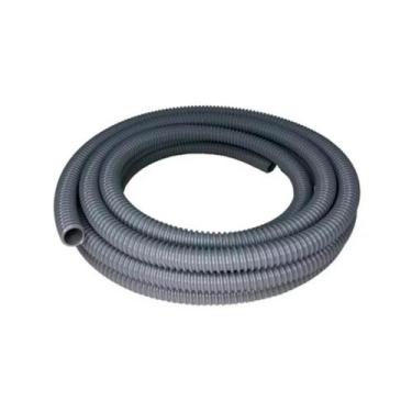Imagem de Mangueira Corrugada 1" PVC Cinza Rolo 5 Metros - Cibrel