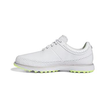 Imagem de adidas Tênis masculino moderno clássico 80 Spikeless Golf Shoes, Ftwr branco/prata fosco/limão lúcido, 12.5