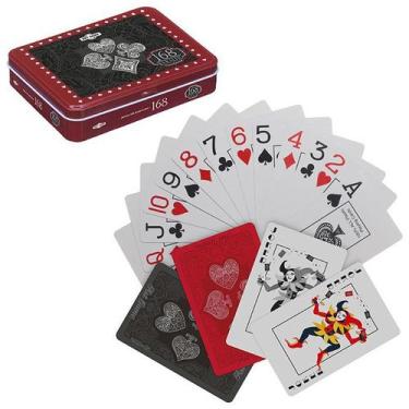 Imagem de Jogo de Baralho Na Lata 168 Luxo Total Com 108 Cartas - Art Game