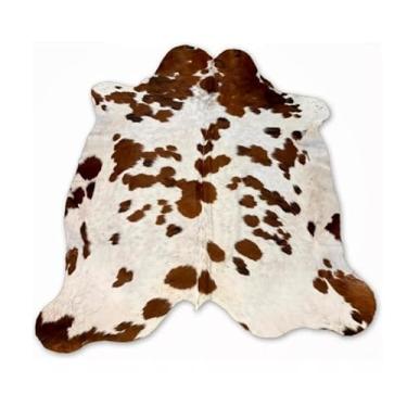 Imagem de Tapete de Couro de Boi Legítimo Tricolor