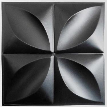 Imagem de Kit Para (1m²) Placa 3D PVC 50x50 Revestimento de Parede Pétalas 4UN -