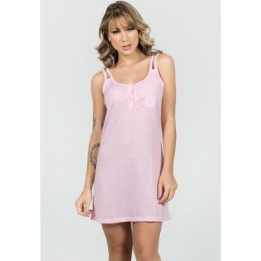 Imagem de Camisola e Robes de Malha Gestante Feminina - WLS Modas, Rosa, G, Femi