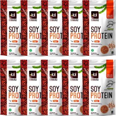 Imagem de Kit 10 Soy Protein Natural Rakkau 600g - Vegano - Proteína