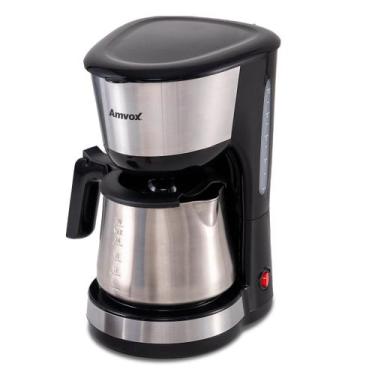 Imagem de Cafeteira Elétrica 900W Amvox ACF 927 30xic. 1,5L Preto/Inox 110V, 110