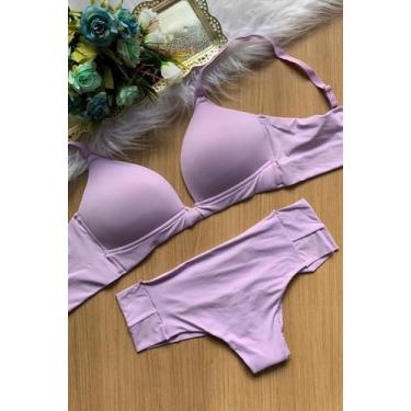 Imagem de Conjunto Sutiã e Calcinha Confort em Microfibra - DELICADAS MODA ÍNTIM