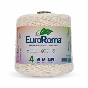 Imagem de Barbante EuroRoma Cru 1 Kilo Fio nº 4 - nº 6 - nº 8 - Linha para Croch