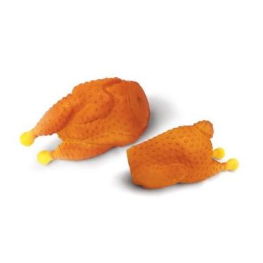 Imagem de Frango Assado Brinquedo Cachorro Pequeno Pet Mordedor Som - Wellmix