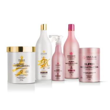 Imagem de Kit Pó Descolorante Coloração Profissional + OX 40+Kit Super - DYUSAR 