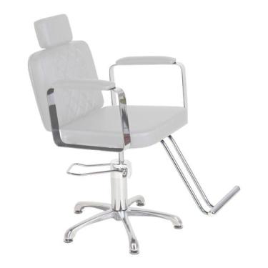 Imagem de Cadeira de Cabeleireiro Tulipa Encosto Fixo - CC&S, Branco