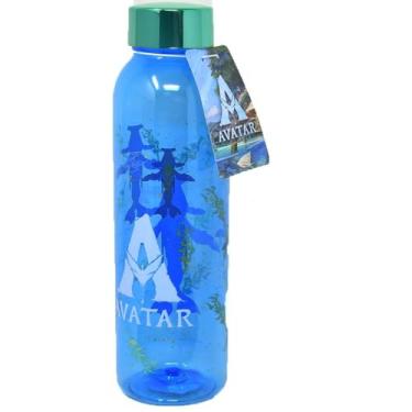 Imagem de Avatar Garrafa de água azul com tampa flip-top, 680 g