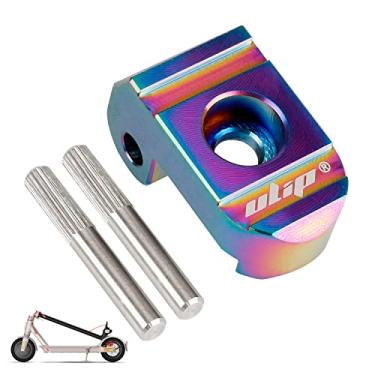 Imagem de ulip Trava de fivela dobrável frontal de aço inoxidável 304 com 2 peças de peças de reposição para Xiaomi M365 Pro Pro2 1S MI3 Essential Lite Scooter (multicolorida)
