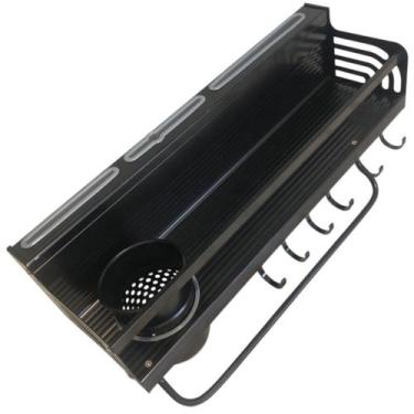 Imagem de Suporte Porta Utensílios Temperos Cozinha Parede 6 Ganchos - NilosDeco