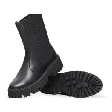 Imagem de Bota chelsa feminina sola tratorada laura.b, 37