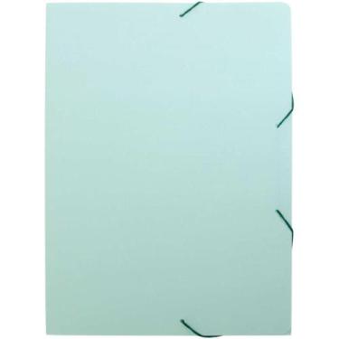 Imagem de Pasta ABA Elástica Plástica Ofício Serena Verde Pastel - Pacote com 10