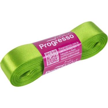 Imagem de Fita de Cetim 22MM 10M Verde Folha 677 - Fitas Progresso