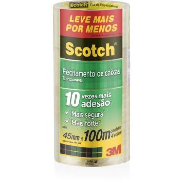 Imagem de Fita para Empacotamento SCOTCH 5802 45MM X 100M Transparente - Pacote 