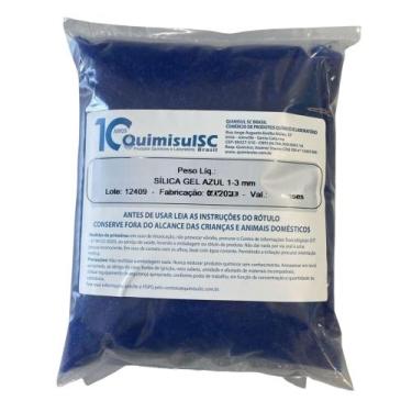 Imagem de Sílica gel azul - 1-3 mm - pacote 1 kg quimisul