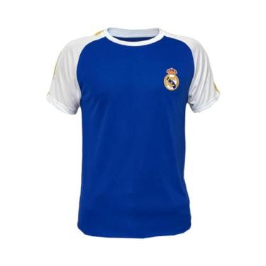 Imagem de Camisa Real Madrid Recortes Azul - Juvenil - Balboa, 14, Azul, Branco