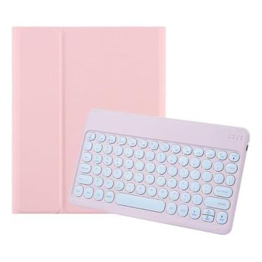 Imagem de Capa Para Tablet Com Tampa Redonda e Teclado Tab S7 Plus / S7 FE / S8 Plus 12,4 Polegadas