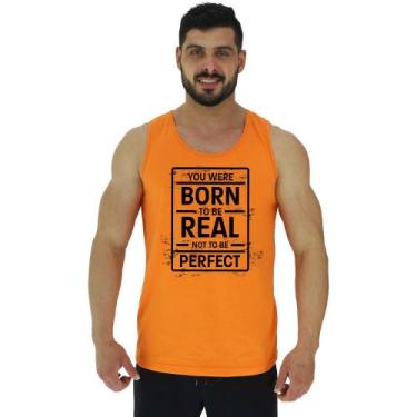 Imagem de Regata Clássica Masculina MXD Conceito Born To Be Real, G, Laranja