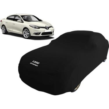 Imagem de Capa Renault Fluence Tecido Lycra Macio Não Risca Pintura - Mz, Preta
